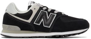 New Balance Kids Black 574 Big Kids Sneakers (GC574EVB)