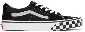 Vans Kids Black Checkerboard Sk8-Low Big Kids Sneakers (VN0A5EE4AC91)