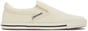 Palm Angels Off-White Square Vulcanized Slip-On Sneakers (PWIA046S22FAB0010110)