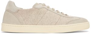 Brunello Cucinelli Taupe Knit Hybrid Sneakers (MZUKSSN286)