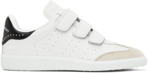 Isabel Marant White & Black Studded Beth Sneakers (BK0031-00M022S)
