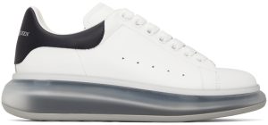 Alexander McQueen White & Navy Oversized Sneakers (709817WICY1)
