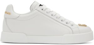 Dolce & Gabbana White Portofino Sneakers (CK1602 A1065)