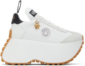 Versace White Triplatform Sneakers (1004529_1A03184_2W02V)