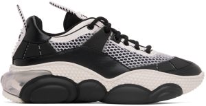 Moschino White Mesh Bubble Teddy Sneakers (MB15563G1F G81)