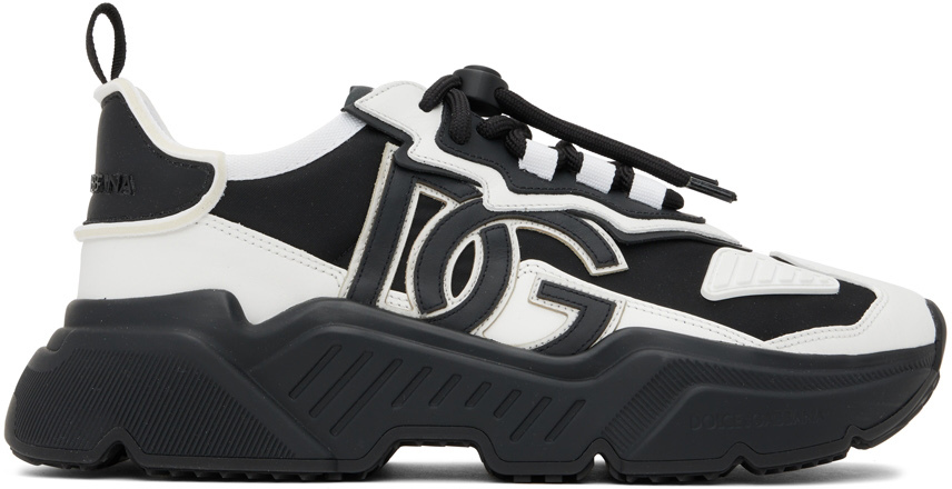 Dolce & Gabbana Black & White Daymaster Sneakers (CS1941 AQ356) (6)
