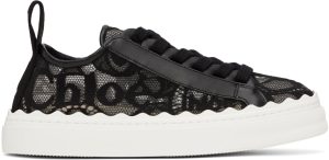 Chloé Beige Lace Lauren Sneakers (CHC19U108D2)