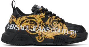 Versace Jeans Couture White & Gold Stargaze Sneakers (E73VA3SF4EZP013)