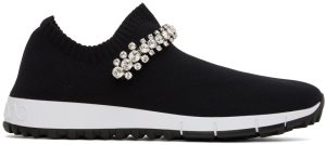 Jimmy Choo Black Verona Low-Top Sneakers (VERONA CWK)