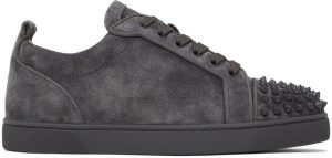Christian Louboutin Brown Louis Junior Spikes Orlato Sneakers (3160934)
