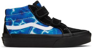 Vans Kids Black & Blue Sk8-Mid Reissue Little Kids Sneakers (VN0A38HHY61)