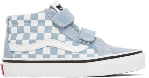 Vans Kids Blue & White Sk8-Mid Reissue V Little Kids Sneakers (VN0A38HHBD2)