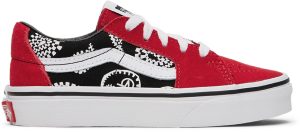 Vans Kids Red & Black SK8-Low Little Kids Sneakers (VN0A7Q5LIZQ)