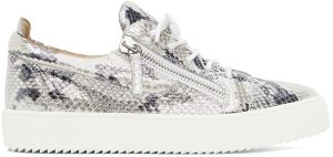 Giuseppe Zanotti Silver Frankie Sneakers (RU20004-92887)