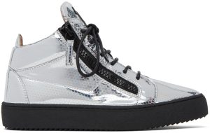 Giuseppe Zanotti Silver Stilgar High Sneakers (RU20006-X1376)