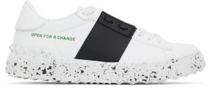 Valentino Garavani White ‘Open For A Change’ Sneakers (XW2S0781PUD)