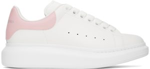 Alexander McQueen White & Pink Oversized Sneakers (553680WHGP59657)