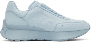 Alexander McQueen Blue Sprint Low-Top Sneakers (705076WIC96)