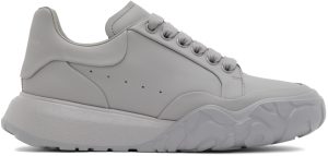 Alexander McQueen Gray New Court Sneakers (705182WICD3)
