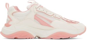 AMIRI White & Pink Bone Runner Low-Top Sneakers (PF22WFS001-109)