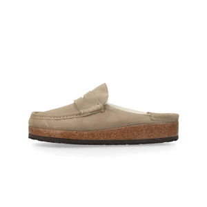 Birkenstock Naples Shearling Natural Leather Oiled “Taupe”  – 1028084