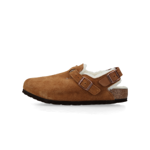 Birkenstock Tokio Inside Shearling Suede Leather/Fur “Mink”  – 1028374
