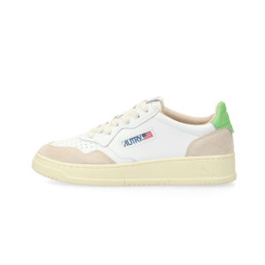 Autry Medalist Low W (leat / suede white / bud green)  – AULWLS65