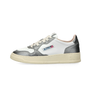 Autry Medalist Low W  (leat / leat white / steel)  – AULWWB44