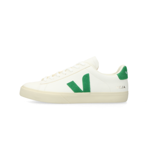 VEJA Campo Chromefree Leather (extra-white / emeraude)  – CP0503690