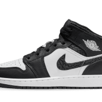Nike Air Jordan 1 Mid SE Elephant Print Black (GS) (FB9909-001)