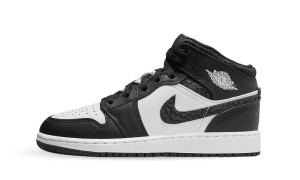 Nike Air Jordan 1 Mid SE Elephant Print Black (GS) (FB9909-001)