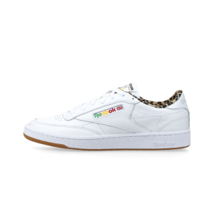 Reebok x Wacko Maria Club C 85 Vintage (ftwrwhite / leopard / gum)  – RMIA04HC99LEA0080161