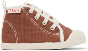 TINYCOTTONS Baby Brown Solid Sneakers (AW22-364)