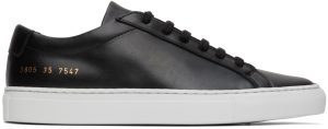 Common Projects Black Original Achilles Low Sneakers (3805)