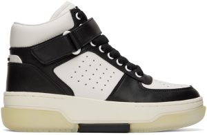 AMIRI Black & White Stadium Mid Sneakers (AW22MFS005)