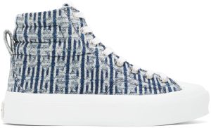Givenchy Blue 4G City High-Top Sneakers (BE0025E1EL457)