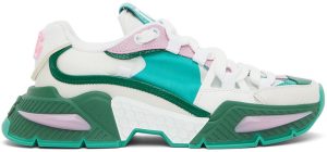 Dolce & Gabbana Green & White Airmaster Sneakers (CK1984 AY755)