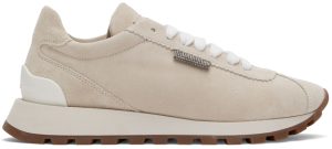 Brunello Cucinelli Grey Suede Sneakers (MZSFG2110P)