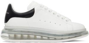 Alexander McQueen Black Transparent Sole Oversized Sneakers (604232WHX98)