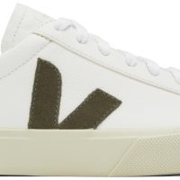 VEJA White & Khaki Campo Sneakers (CP0502347)