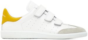 Isabel Marant White & Yellow Beth Sneakers (22ABK0031-22A084S)