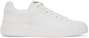 Balmain White B Court Sneakers (XN0VI690LVTR)