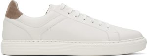 Brunello Cucinelli White Leather Sneakers (MZUBLBJ264)