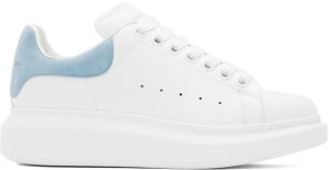 Alexander McQueen White & Red Oversized Sneakers (553770 WHGP7)