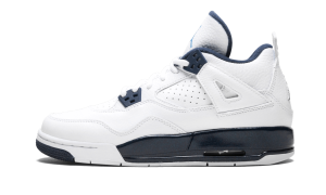 Air Jordan 4 Retro BG “White / Midnight Navy / Legend Blue” (408452-107)