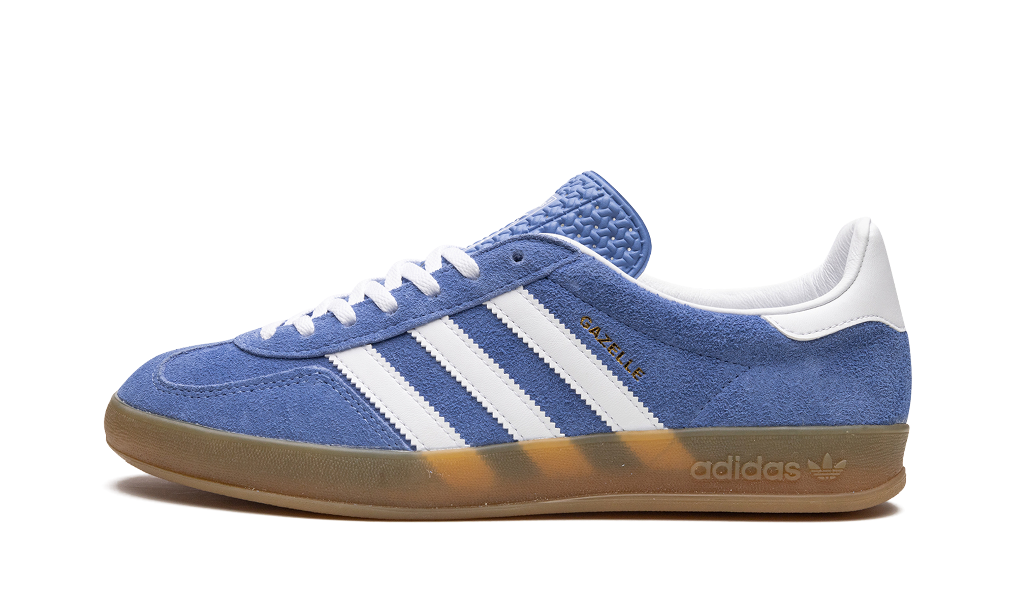 adidas Gazelle Indoor “Blue Fusion”: diep blauw met een gouden randje