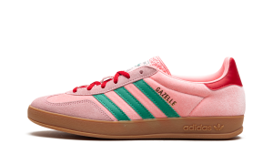 Adidas Gazelle Indoor Court Green / Glow Pink / Gum (JI2713)