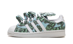 adidas Jeremy Scott Money Print Superstar Cloud White / Cloud White / Gold Metallic (HP6596)