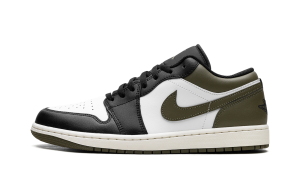 Air Jordan 1 Low “Black Toe Medium Olive” (553558-092)