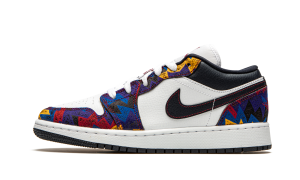 Air Jordan 1 Low SE GS ‘Nothing But Net’ White/Dark Obsidian/Team Red (CZ8657-100)